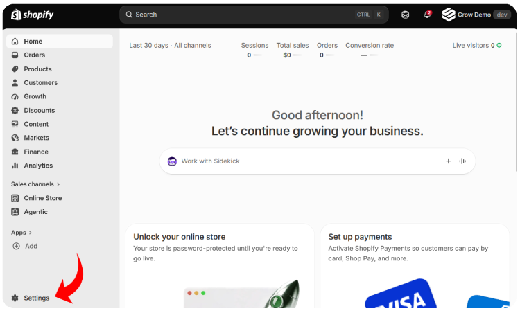 Step-1-generate-shopify-admin-api-token