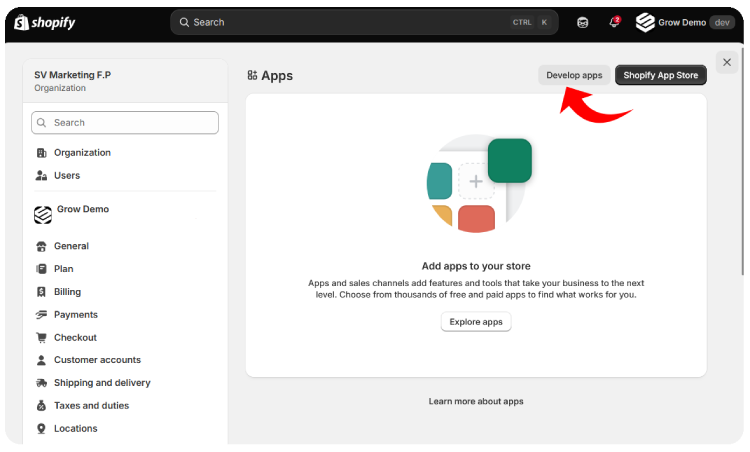 Step-3-generate-shopify-admin-api-token