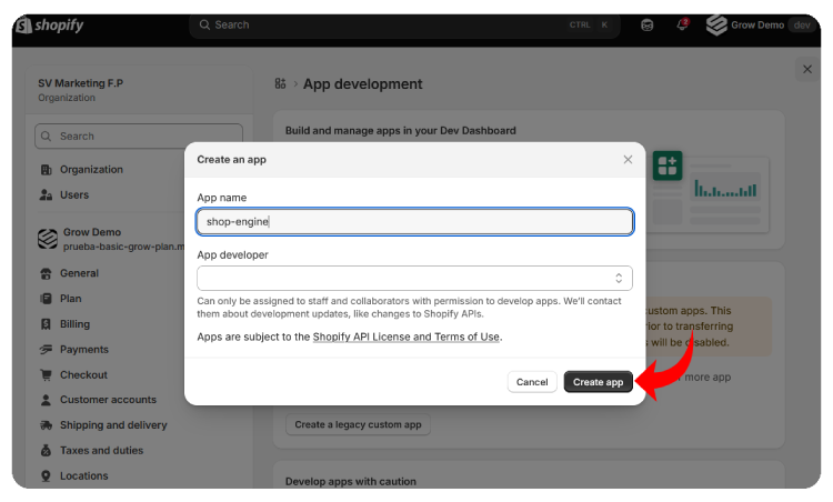 Step-5-generate-shopify-admin-api-token