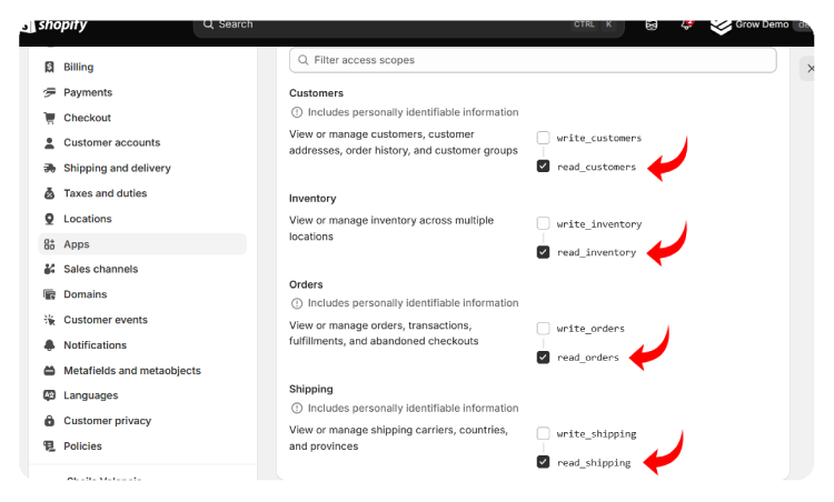 Step-7-generate-shopify-admin-api-token