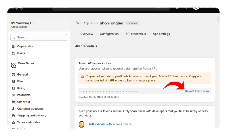 Step-10-generate-shopify-admin-api-token