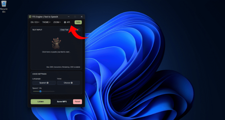 Configurar TTS Engine